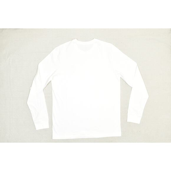 NEW Nike Men's The Nike Tee Regular Size L White Long Sleeve T-Shirt - Picture 6 of 8